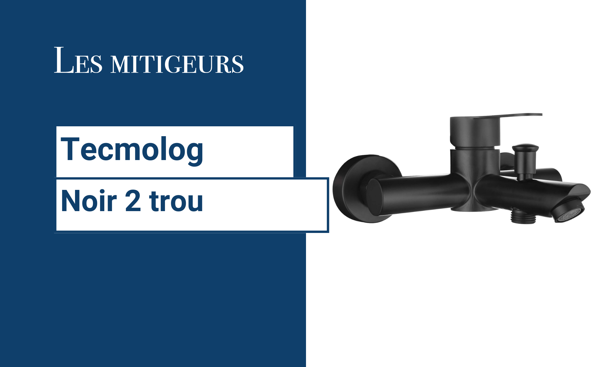 Avis robinet bain noir 2 trou Tecmolog
